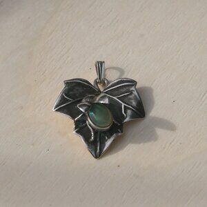 Opal bug on Ivy Pendant